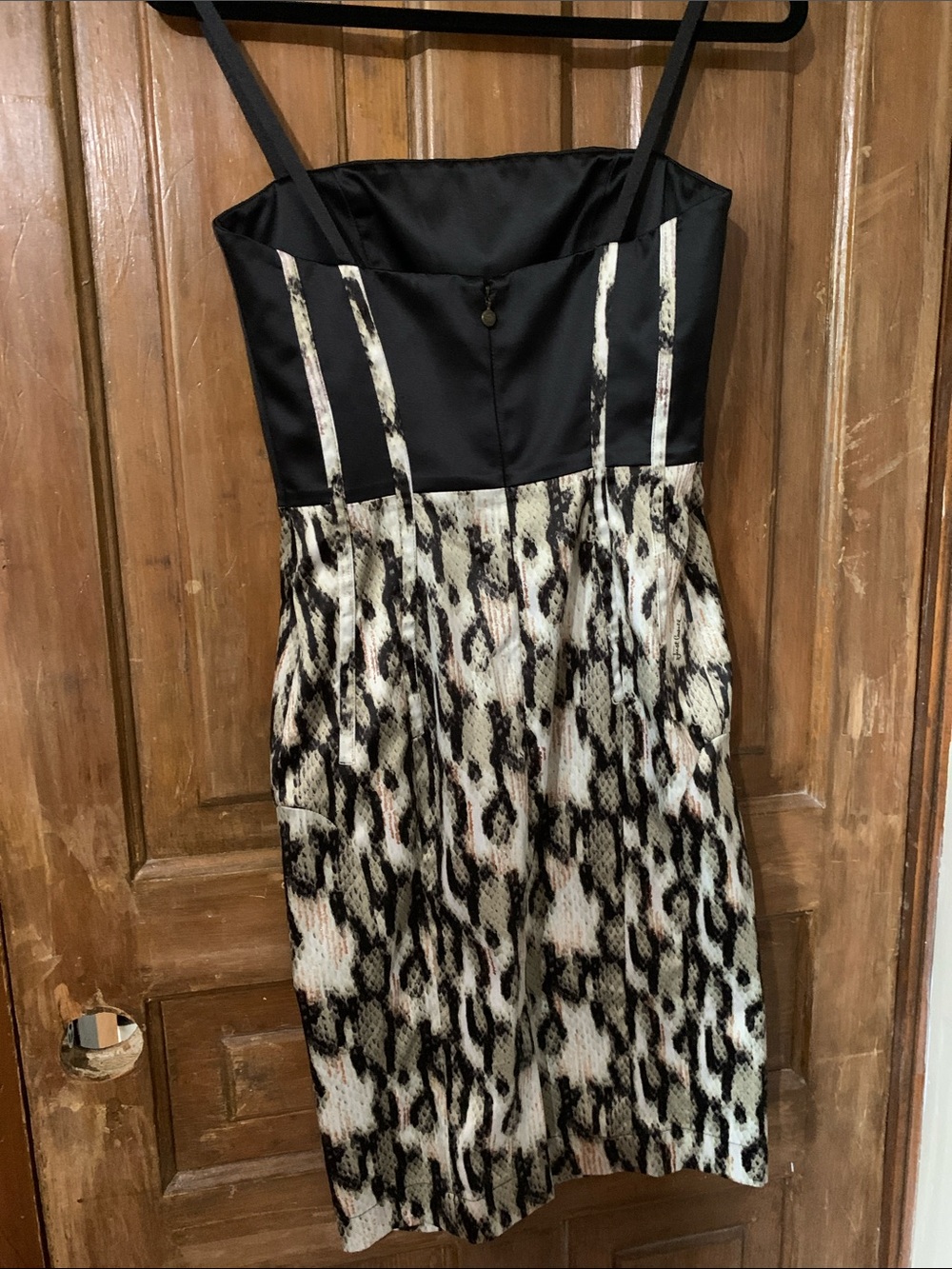 Just Cavelli by Roberto Cavelli Snake Skin Print Sheath Mini Dress - Picture 2 of 5
